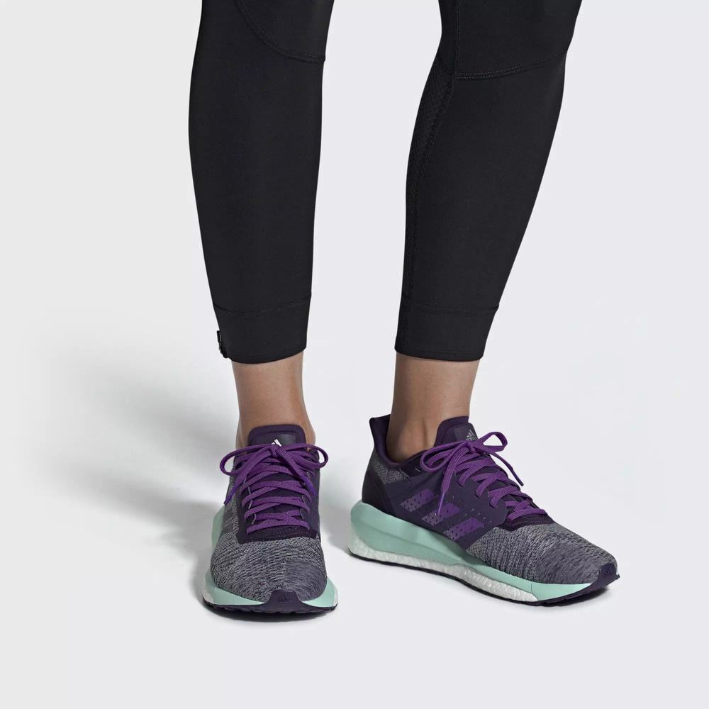Adidas Solar Drive ST Tenis Para Correr Morados Para Mujer (MX-20113)